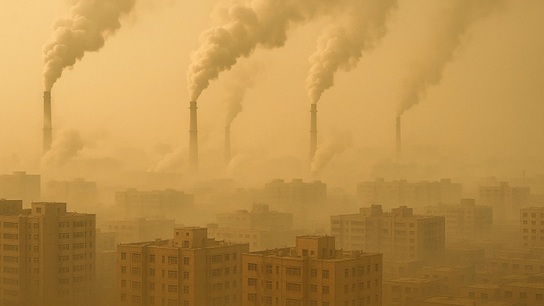 ホータン(中国)砂とススが支配する見えない砂漠
