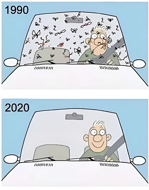 フロントガラスに虫がつかなくなった理由がXで反響