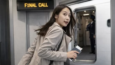 ファイナルコールで飛行機搭乗