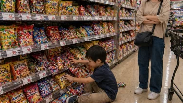 子どもが商品をベタベタ…注意しない親にSNS賛否