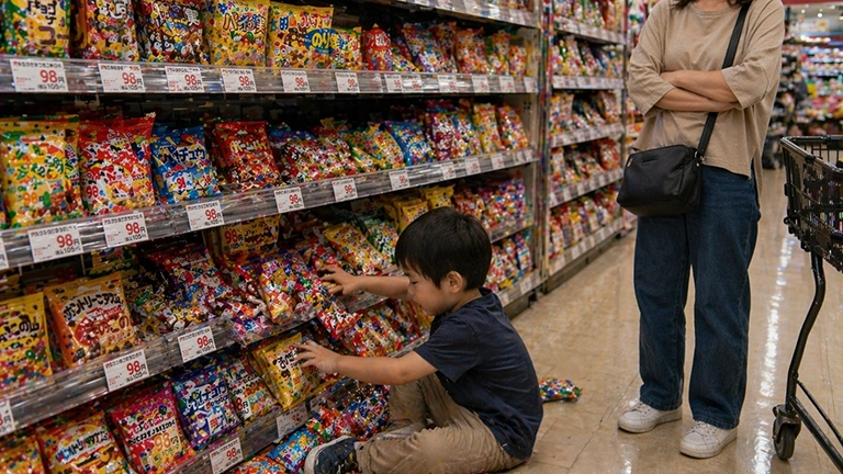 子どもが商品をベタベタ…注意しない親にSNS賛否